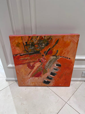 Ortansa Moraru- Abstract 2, Oil on Canvas