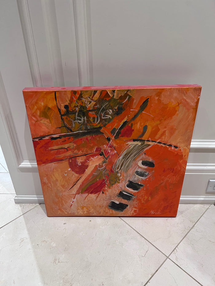 Ortansa Moraru- Abstract 2, Oil on Canvas