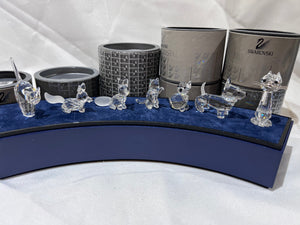 Swarovski Crystal 7 Cats, Dogs & Foxes Lot