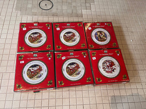 *BRAND NEW- 6 Boxes/Sets- Portmeirion Studio "A Christmas Story" Dinner Plates Set of 4 (**24 plates total)