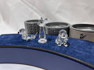 Swarovski Crystal 3 Cats & Dogs Lot