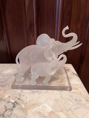 W. Anina Italy, Resin 'Crystalline Collection' Elephants
