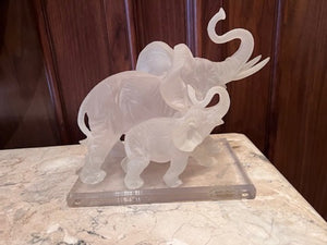 W. Anina Italy, Resin 'Crystalline Collection' Elephants