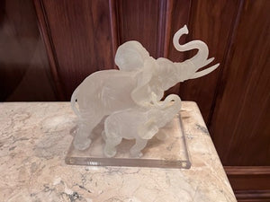 W. Anina Italy, Resin 'Crystalline Collection' Elephants