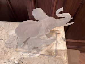 W. Anina Italy, Resin 'Crystalline Collection' Elephants