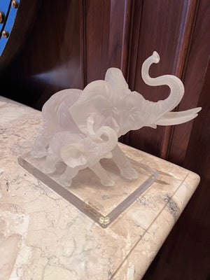 W. Anina Italy, Resin 'Crystalline Collection' Elephants