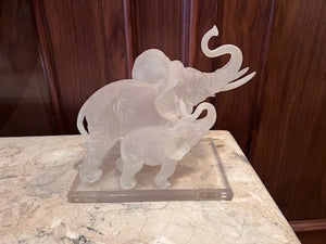 W. Anina Italy, Resin 'Crystalline Collection' Elephants