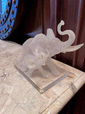 W. Anina Italy, Resin 'Crystalline Collection' Elephants