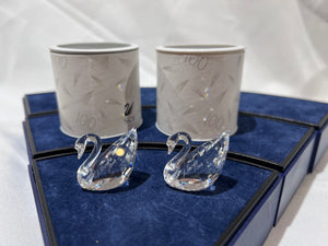 Swarovski Crystal 2 Centennial Renewal Gifts, Swans