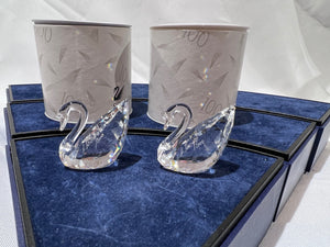 Swarovski Crystal 2 Centennial Renewal Gifts, Swans