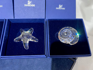 Swarovski Crystal SCS Renewal Gifts; Starfish, Top Shell, Scallop Shell # 1
