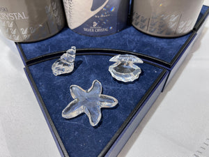 Swarovski Crystal 1995 SCS Exclusive Maritime Trio- Clam, Conch, Starfish