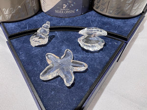 Swarovski Crystal 1995 SCS Exclusive Maritime Trio- Clam, Conch, Starfish