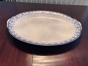 Edwardian Blue & White Ellesmere Platter