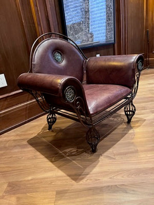 'Palma Brava' Brown Leather Club Chair