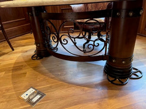 'Palma Brava' Marble Top Kidney Desk