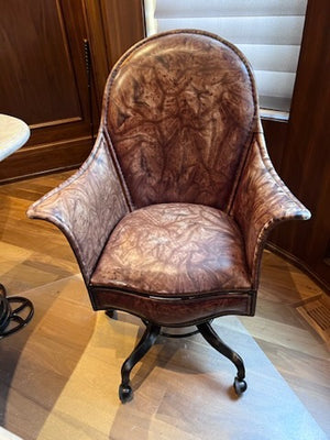 'Palma Brava' Brown Leather Office Chair