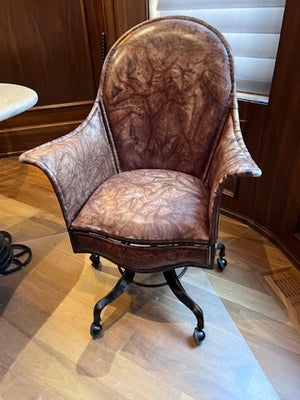 'Palma Brava' Brown Leather Office Chair