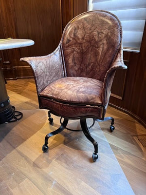 'Palma Brava' Brown Leather Office Chair