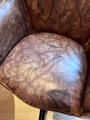 'Palma Brava' Brown Leather Office Chair