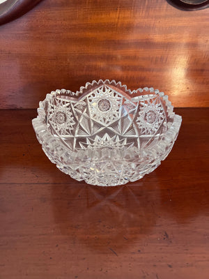 Cut Crysla Bowl 8"
