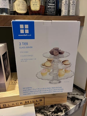Essential Home 3-Tier Glass Server