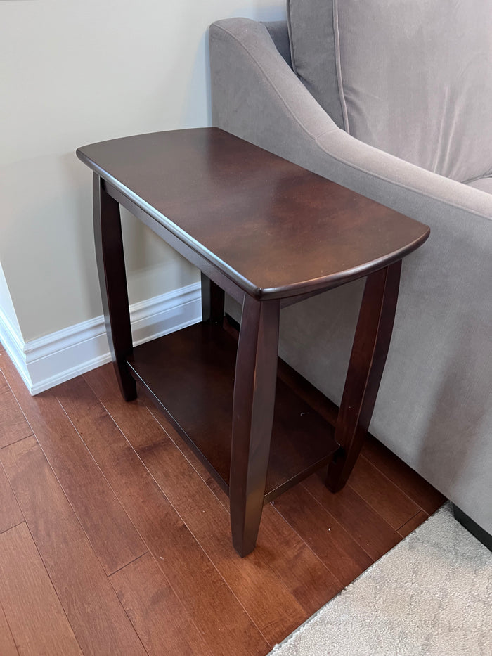 Pair of Narrow Wood Side Tables