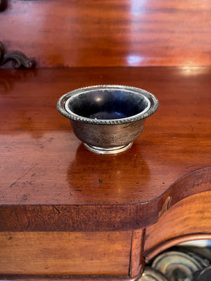 Birks Sterling Silver Small Round Bowl with Glass Insert