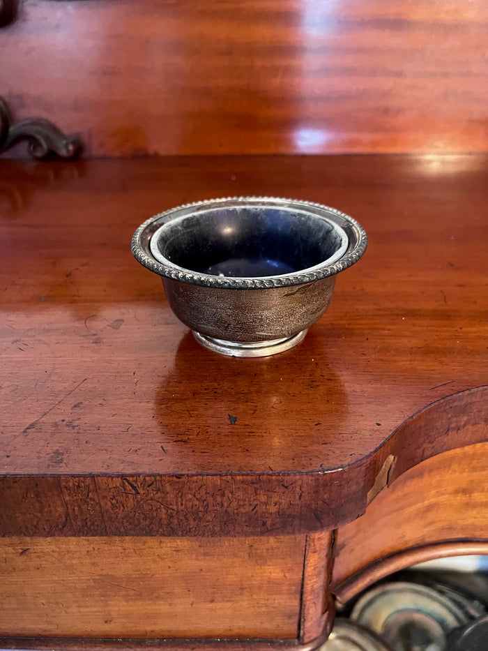 Birks Sterling Silver Small Round Bowl with Glass Insert