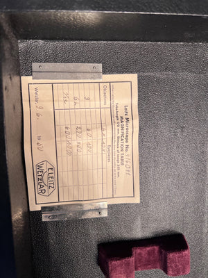 1950's Ernest Leitz Wetzlar Microscope No. 416041 (*extra lenses and original case included)