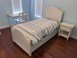 Cafe Kid White Twin Trundle Bed