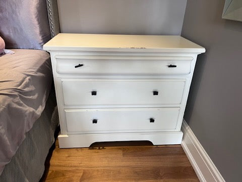 A.P. Industries 3 Drawer White Dresser