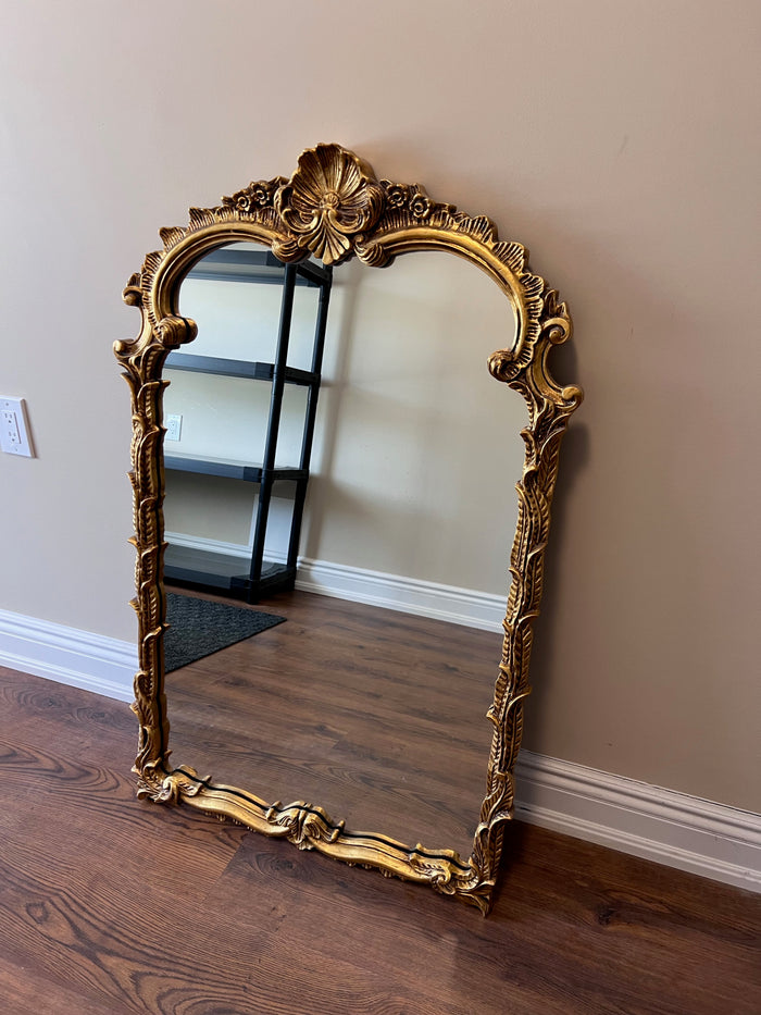Ornate Gold Wood Framed Mirror