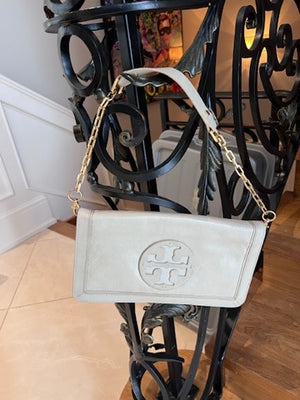 Tory Burch Reva Clutch in White