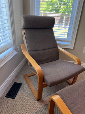IKEA Poang Armchair + Footstool