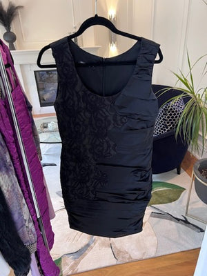 Rinascimento Black Dress, Made in Italy- Size L