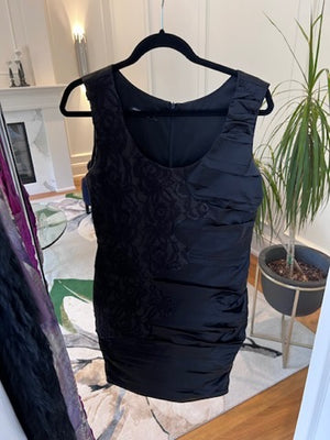 Rinascimento Black Dress, Made in Italy- Size L