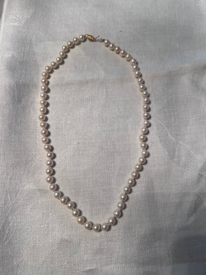 Pearl Necklace 14k Gold Clasp