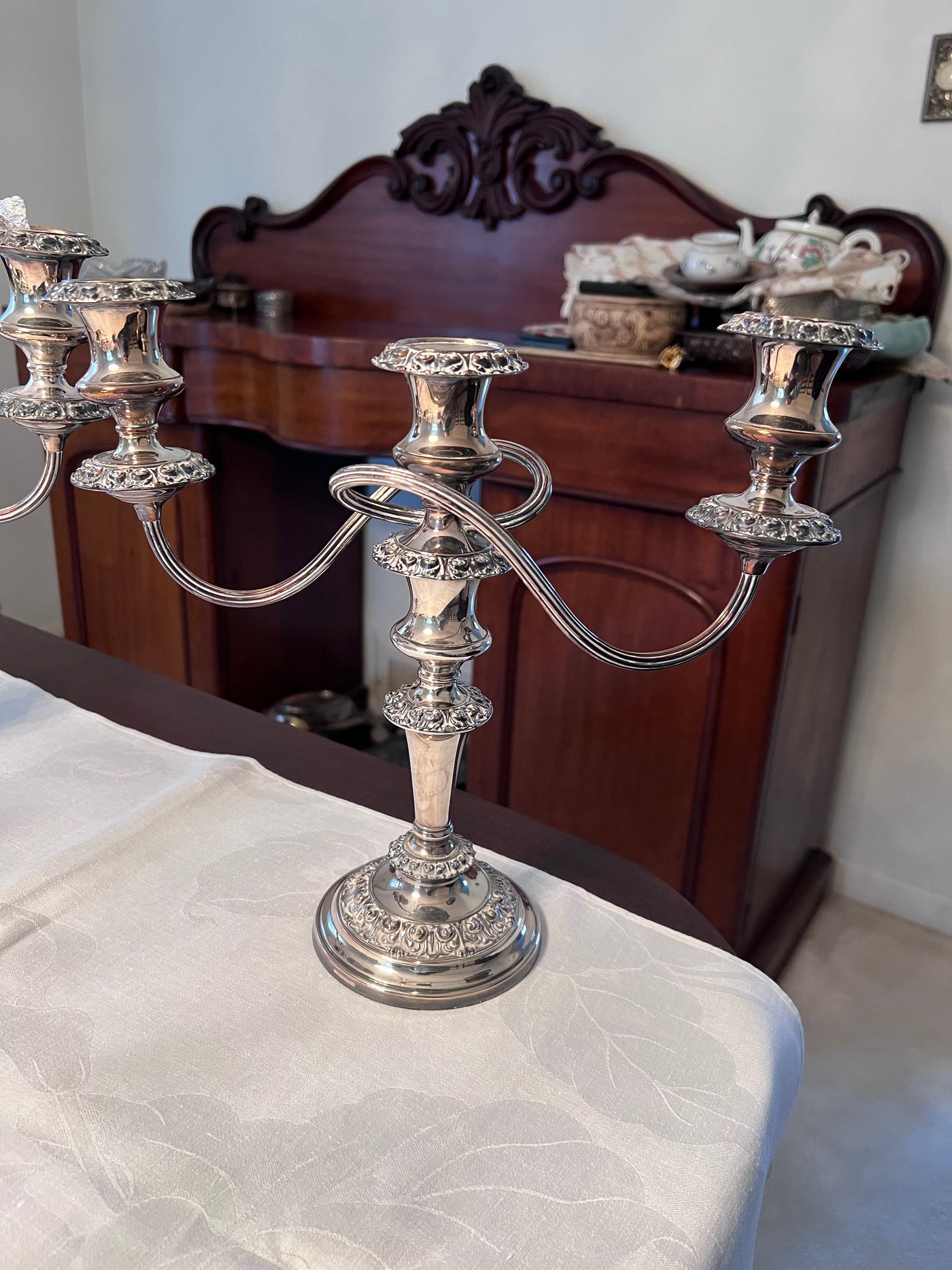 Made in england silver candle holder sale