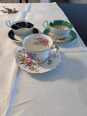 3 Aynsley Cups & Saucers