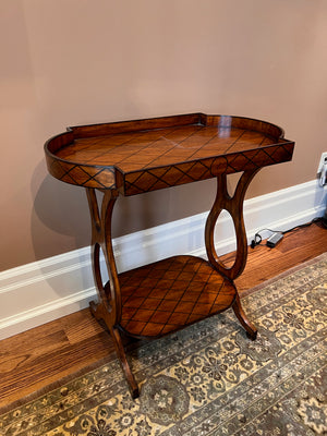 Maitland Smith Marquetry Side Table