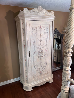 The Art Shoppe Painted Armoire-Wardrobe