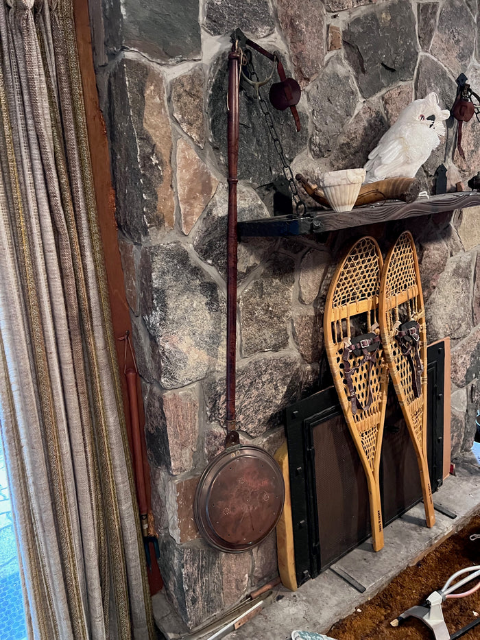 Vintage Copper Long Handle Bed Warmer