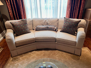 Woodmark 'A Howard Miller Company' Contemporary Curved Sofa