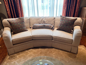 Woodmark 'A Howard Miller Company' Contemporary Curved Sofa