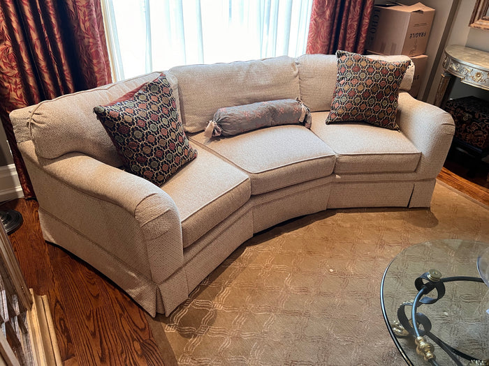 Woodmark 'A Howard Miller Company' Contemporary Curved Sofa
