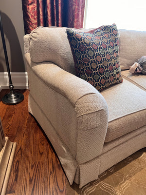 Woodmark 'A Howard Miller Company' Contemporary Curved Sofa