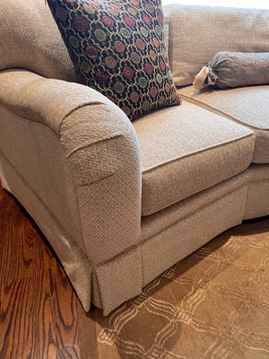 Woodmark 'A Howard Miller Company' Contemporary Curved Sofa