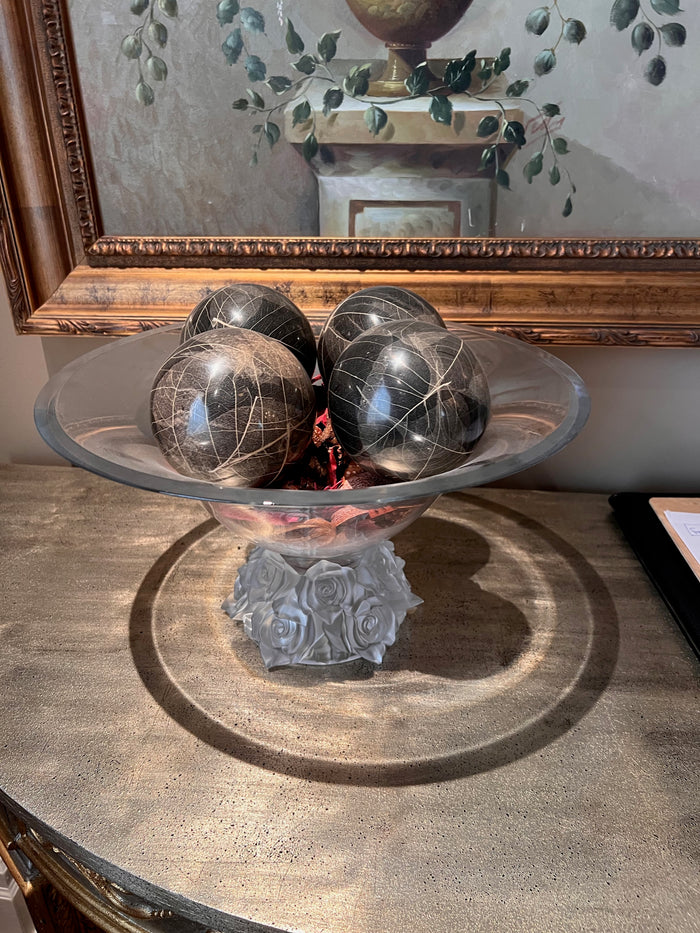 Glass Pedestal Bowl