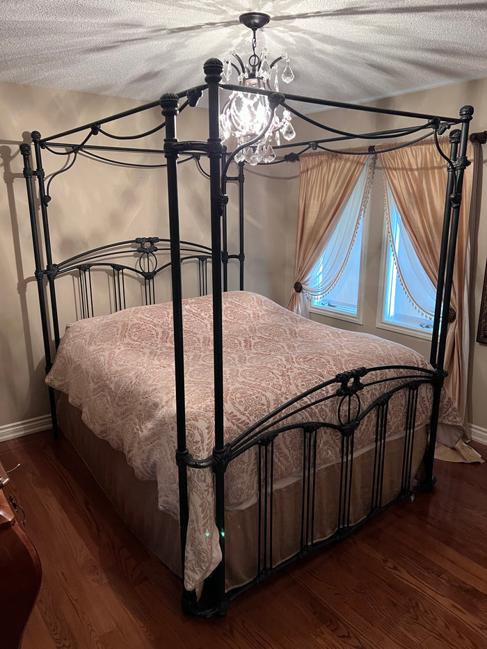 Wesley Allen Wrought Iron Queen Canopy Bed
